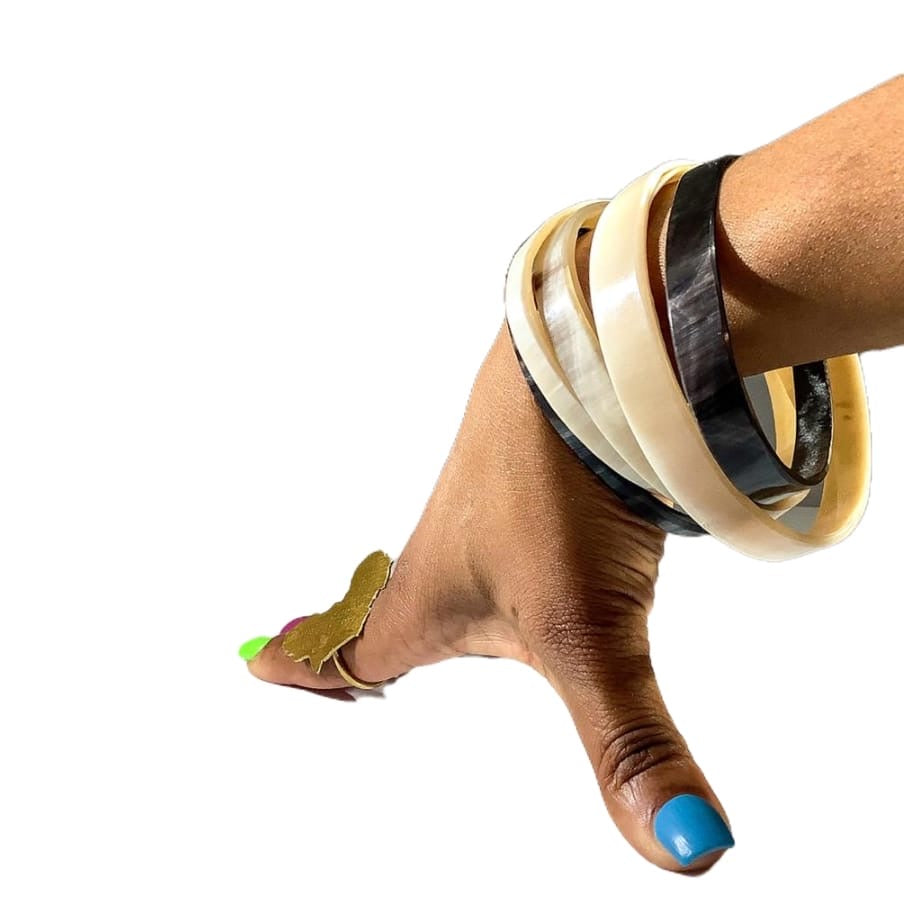 Cow Horn Small Bangle